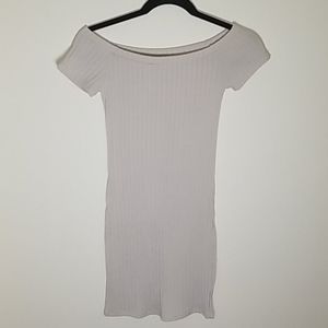 Ribbed Bodycon Off Shoulder Dress (Forever 21)